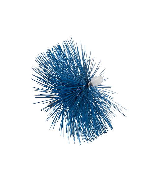 Brosse Nylon Haute Température (250°C) Ø 70 mm Filetage Inox M5