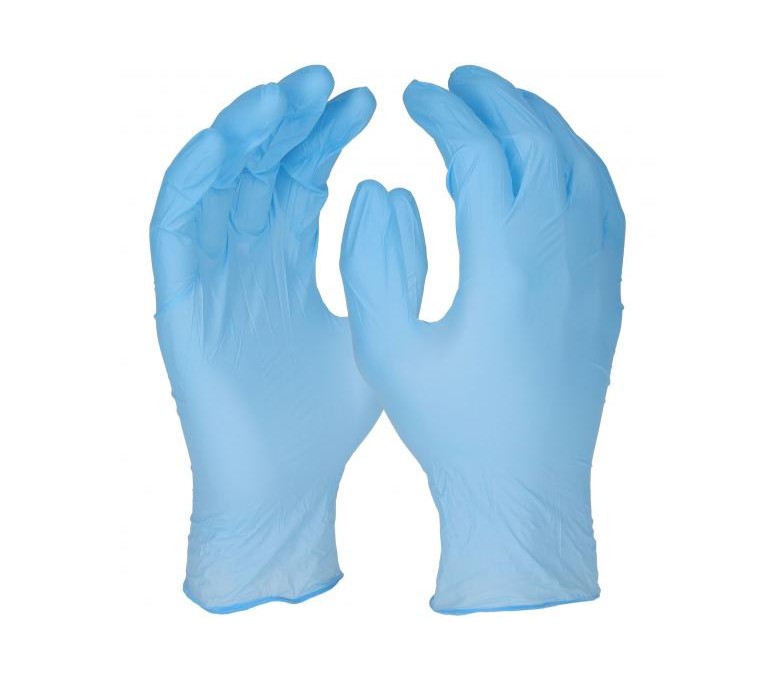 Boite de 50 paires de gants Nitrile Bleu