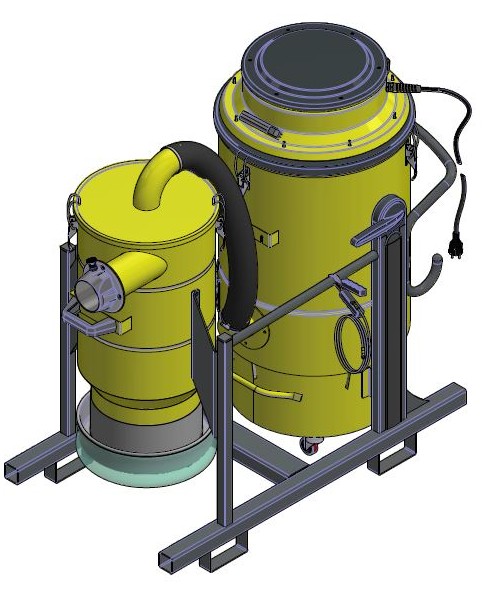 Centrale d'Aspiration 230V - 3450W - 45+60 litres