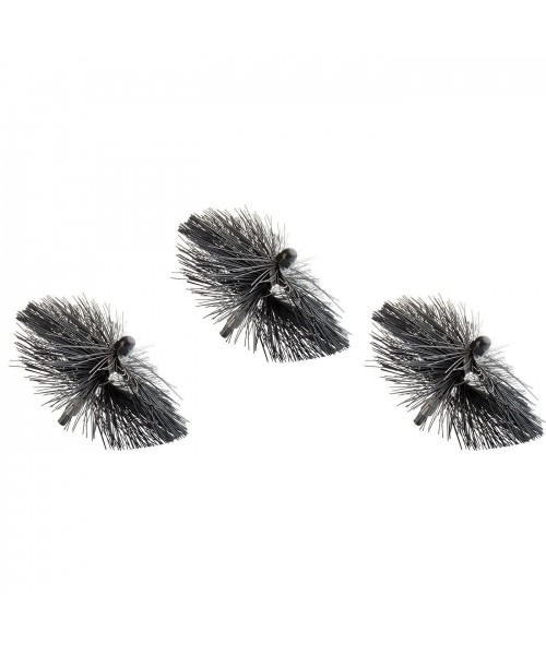 Kit de 3 Brosses souples Nylon Ø 150/180/200 mm Filetage M10