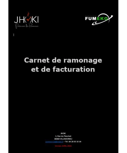 Carnet de Ramonage et facturation suivant décret 2023-0641