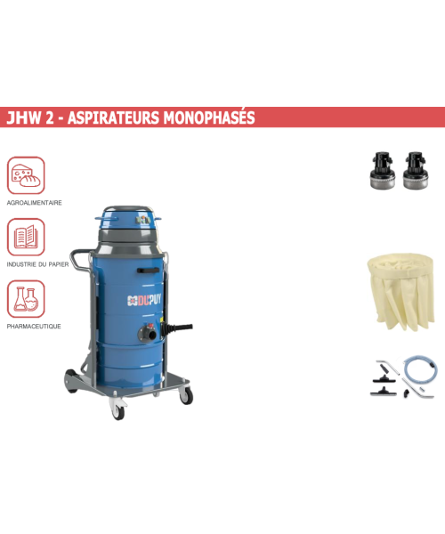 JHW 2 - ASPIRATEURS MONOPHASÉS UNITÉ ASPIRANTE