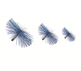 Kit de 3 Brosses Nylon Haute Température (250°C) Ø 100/150/200 mm Filetage Inox M5