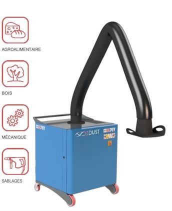 Dépoussiéreurs de 1.1Kw à 4Kw