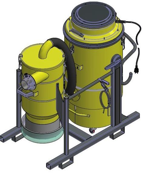 Centrale d'aspiration embarquée